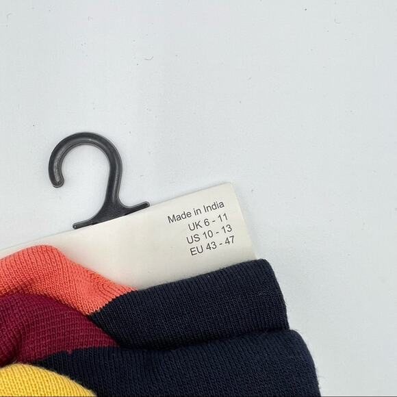 Urban Knit Bamboo Bold Heel & Toe Navy 5 Pairs Ankle Socks Men’s One Size - Picture 3 of 6